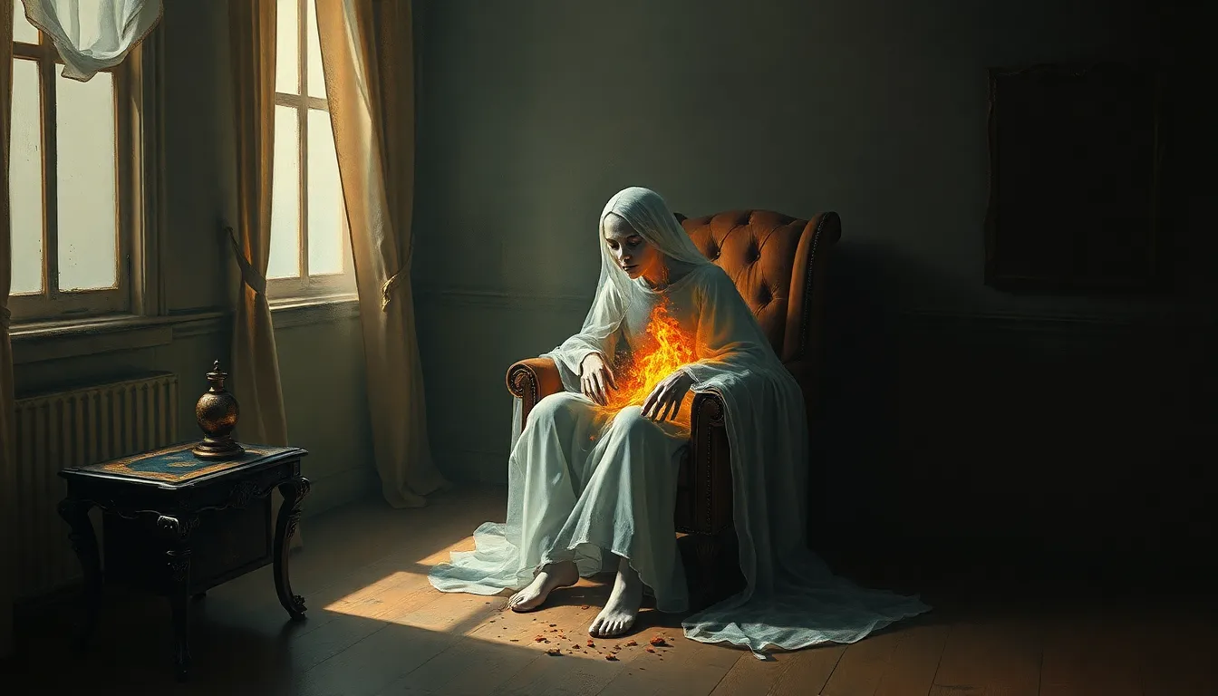 Illustration exploring the mystery of spontaneous human combustion and scientific explanations